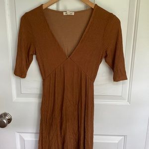 rust colored dress from silence & noise (xs)